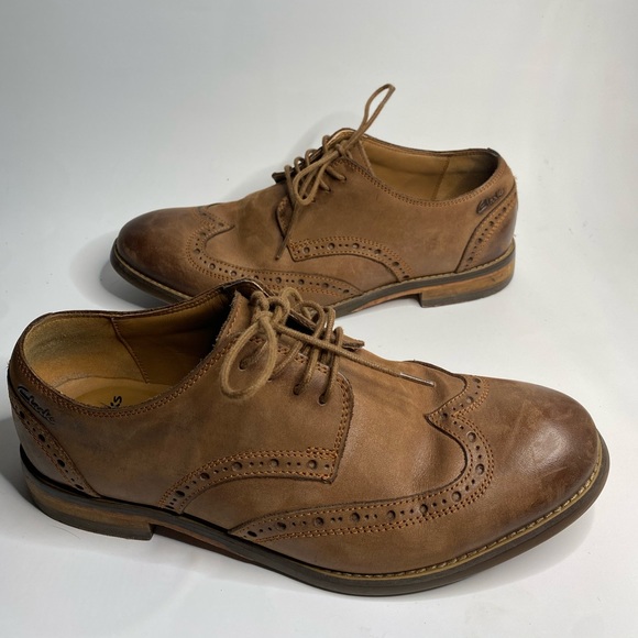 Clarks Other - Clark’s | Exton Brogue Leather Oxford Loafers